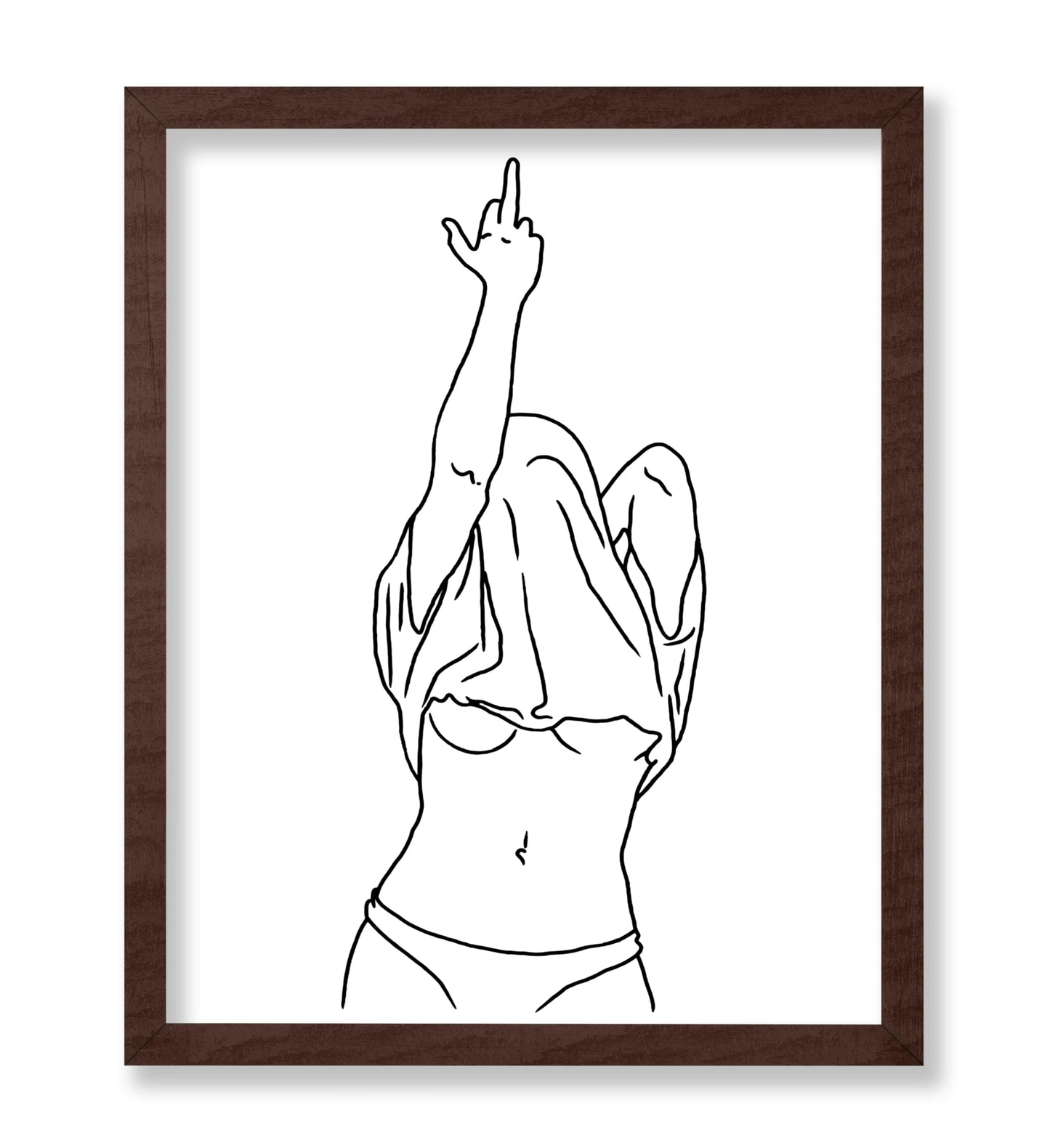 Woman Middle Finger No1