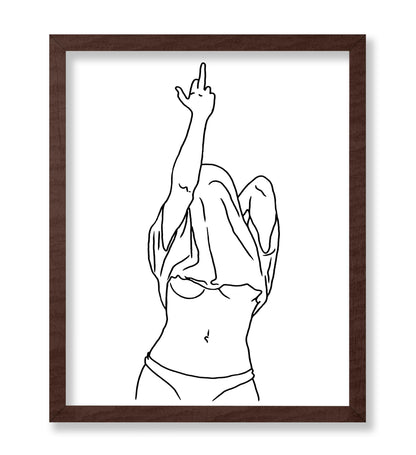 Woman Middle Finger No1