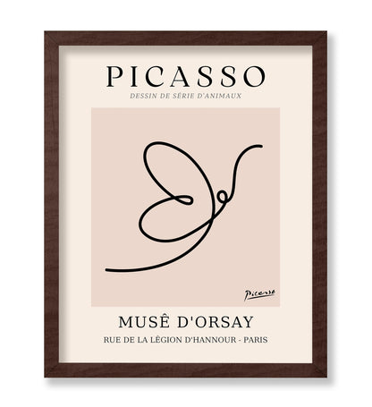 Picasso - One Line Butterfly Drawing