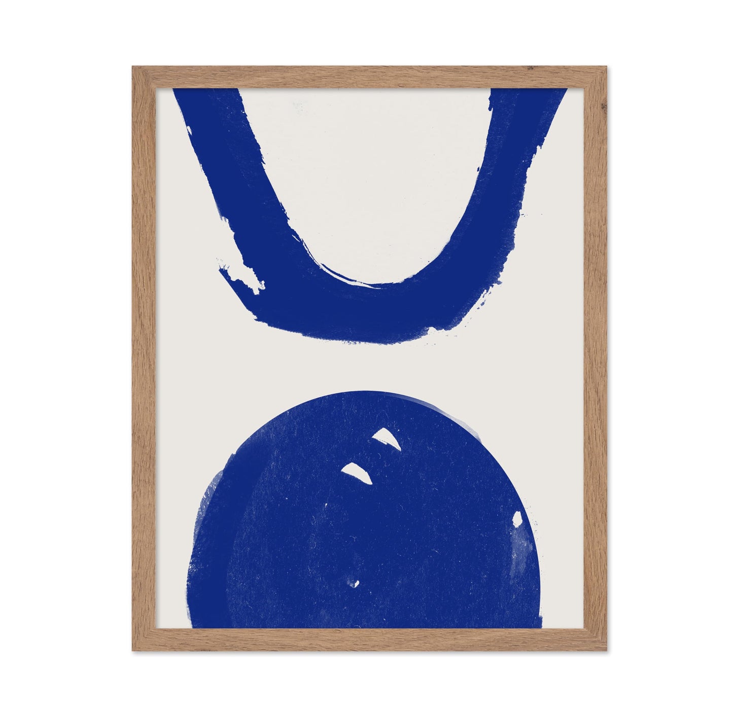 Blue Watercolor Circle