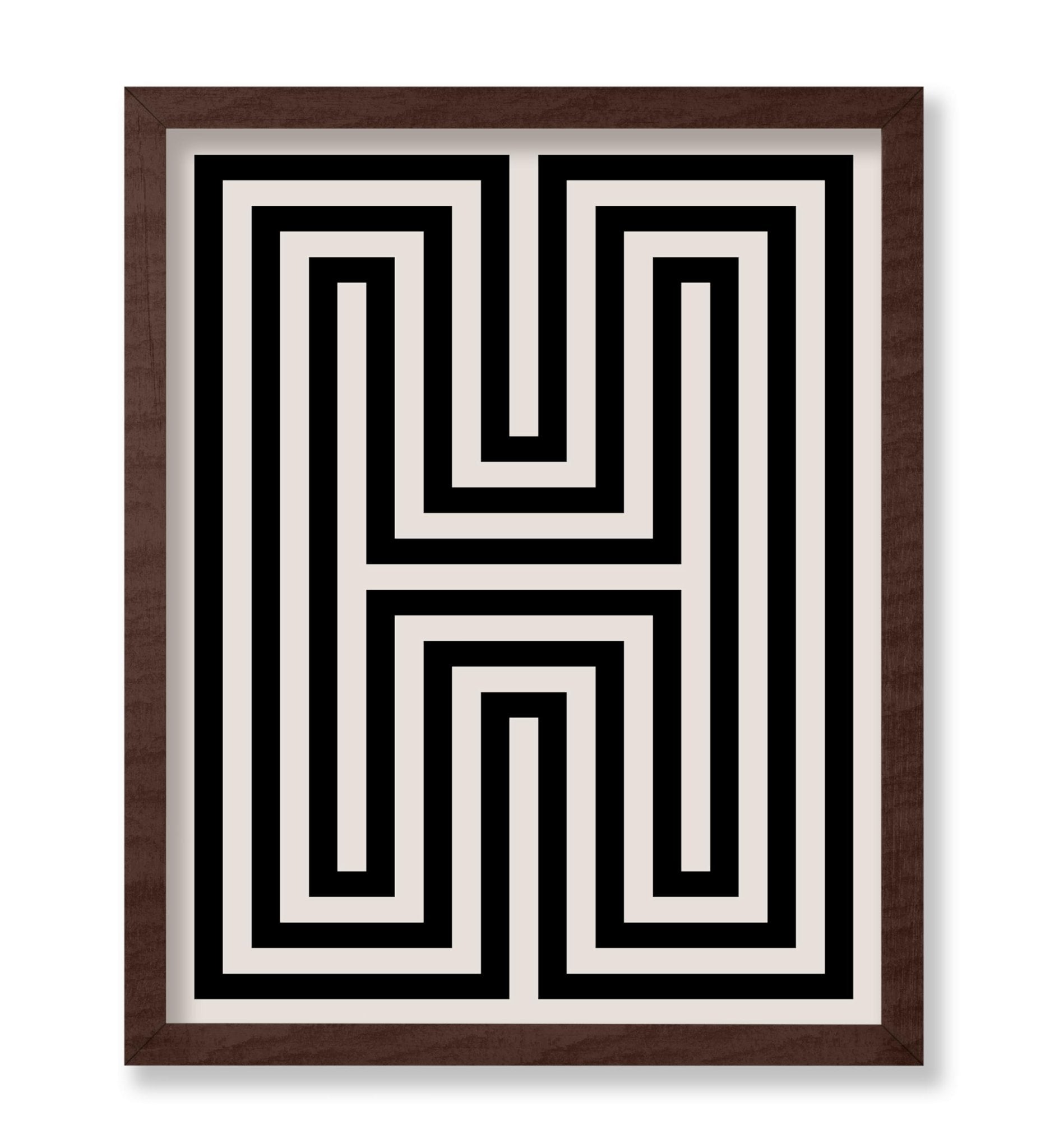 Abstract Letter H