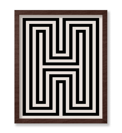 Abstract Letter H
