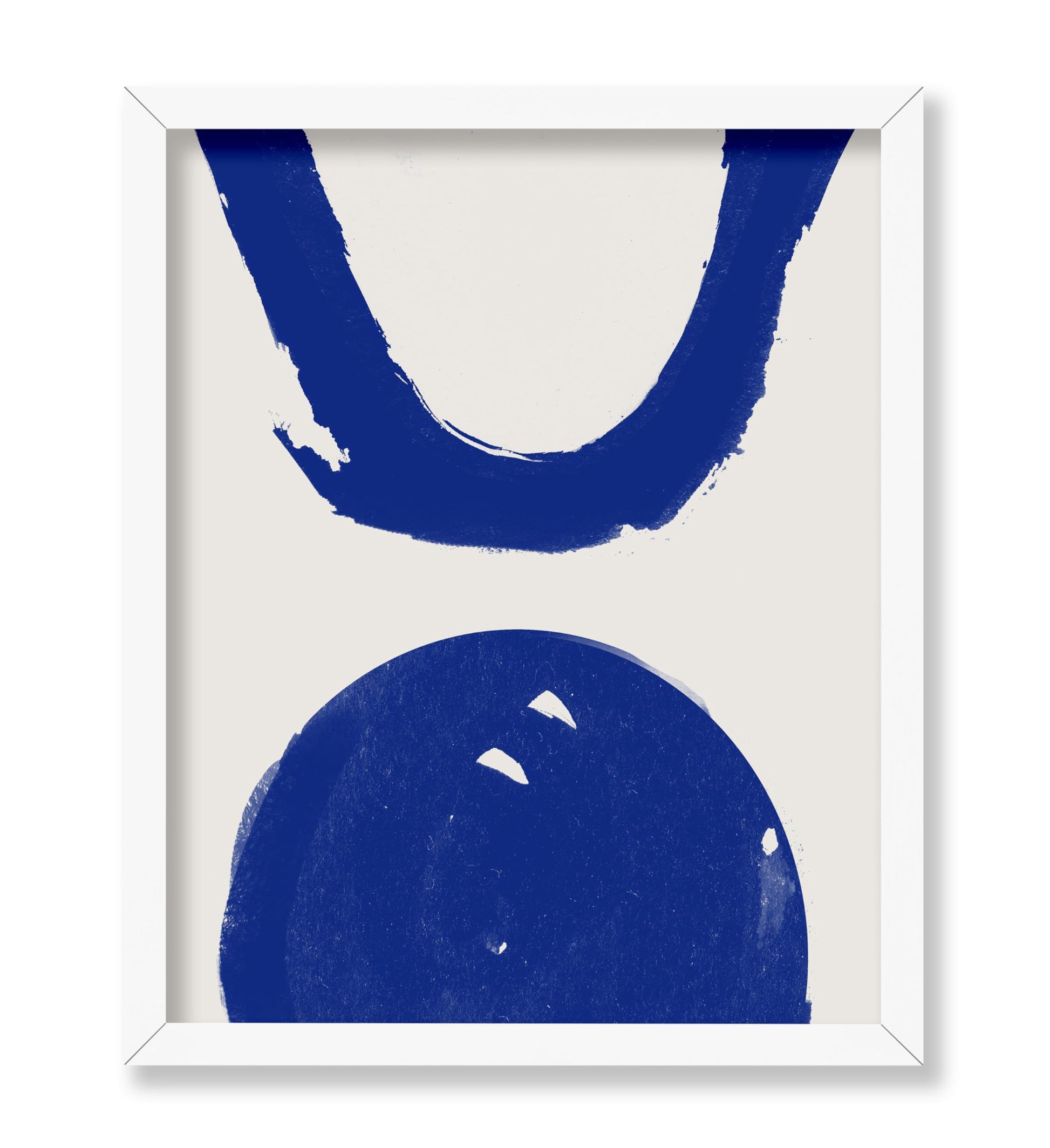 Blue Watercolor Circle