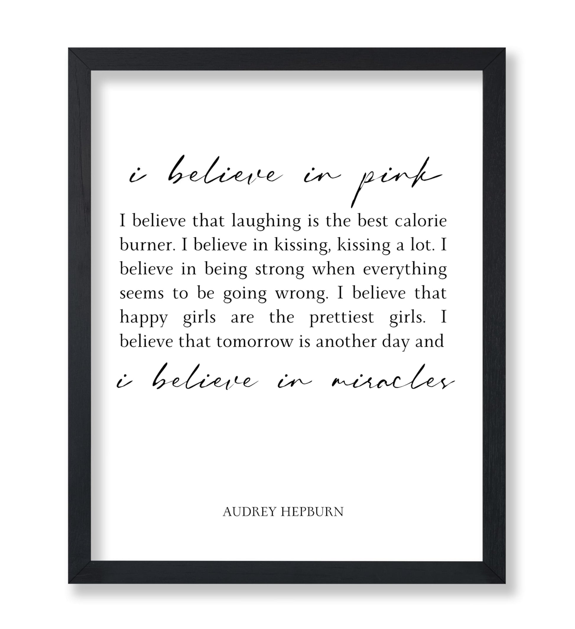 Audrey Hepburn I Believe in Pink No2