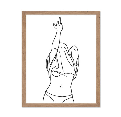 Woman Middle Finger No1