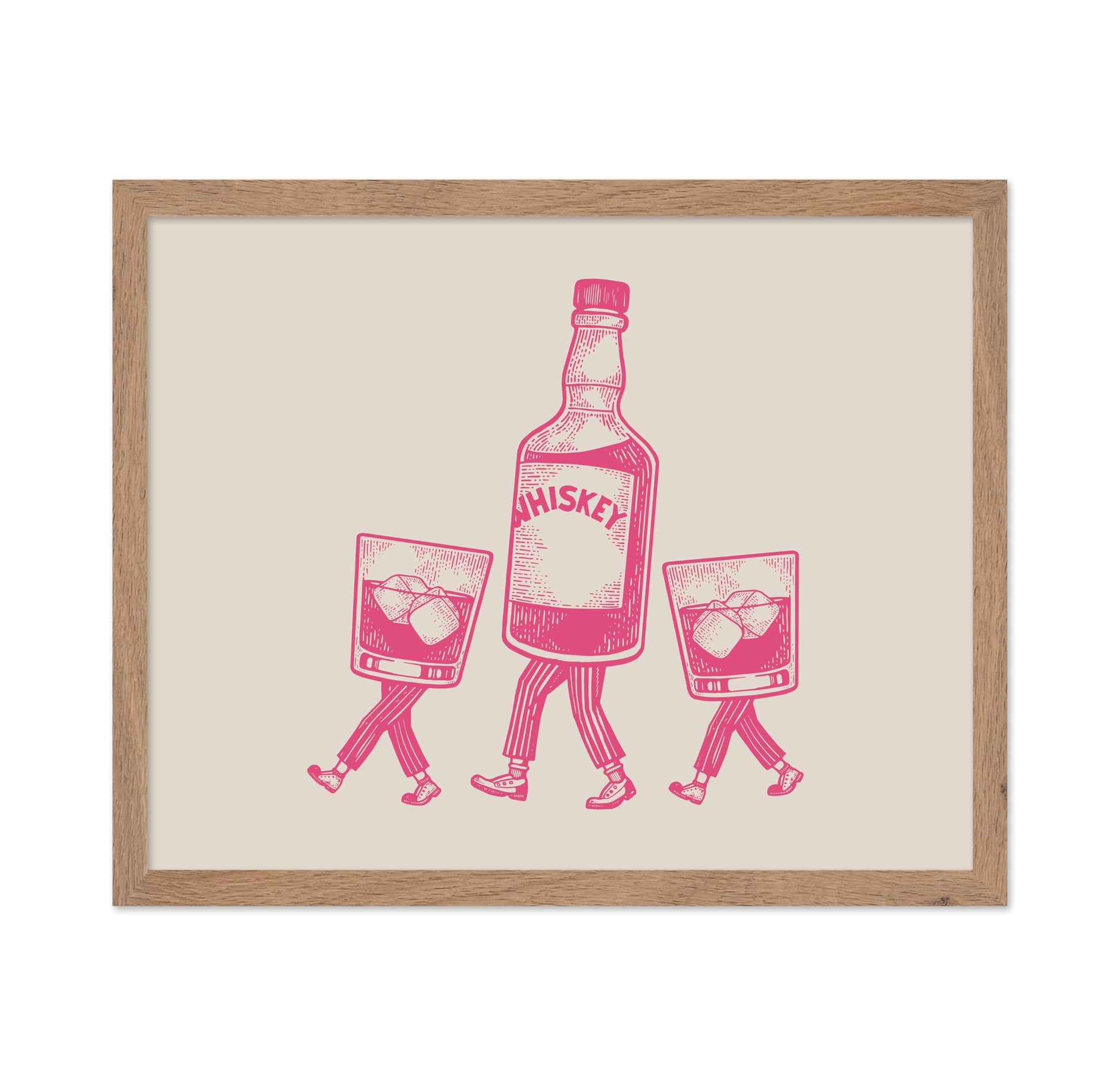 Whiskey Bottle and Iced Glass No4