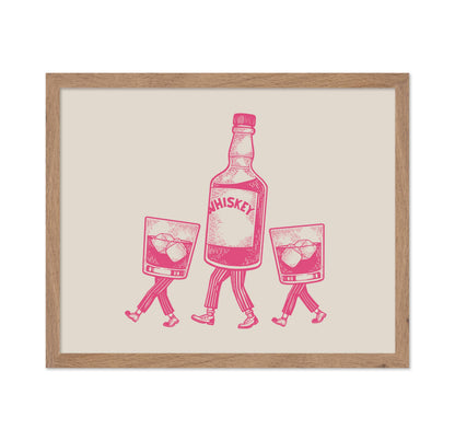 Whiskey Bottle and Iced Glass No4