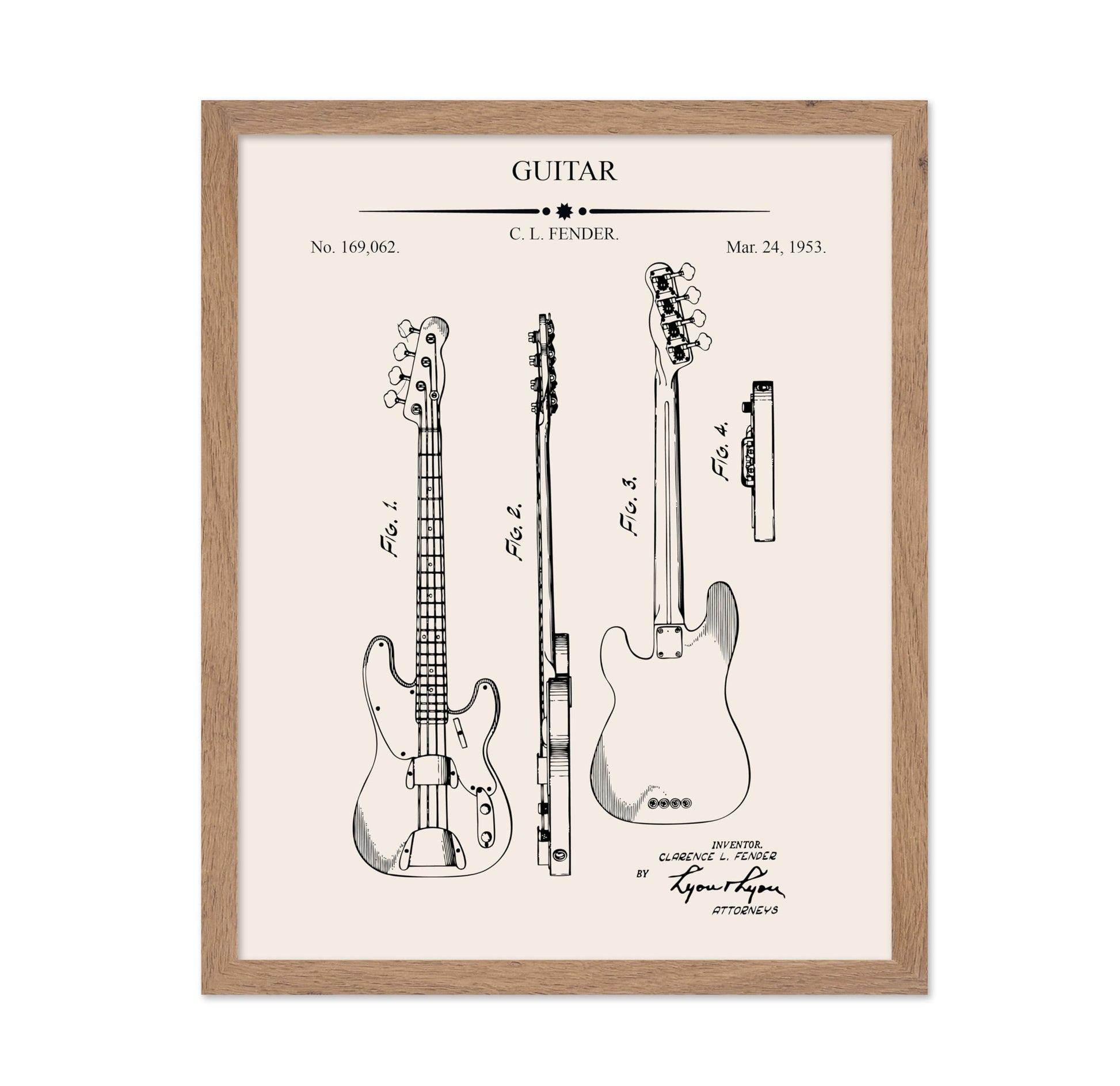 Electric Guitar Blueprint No1