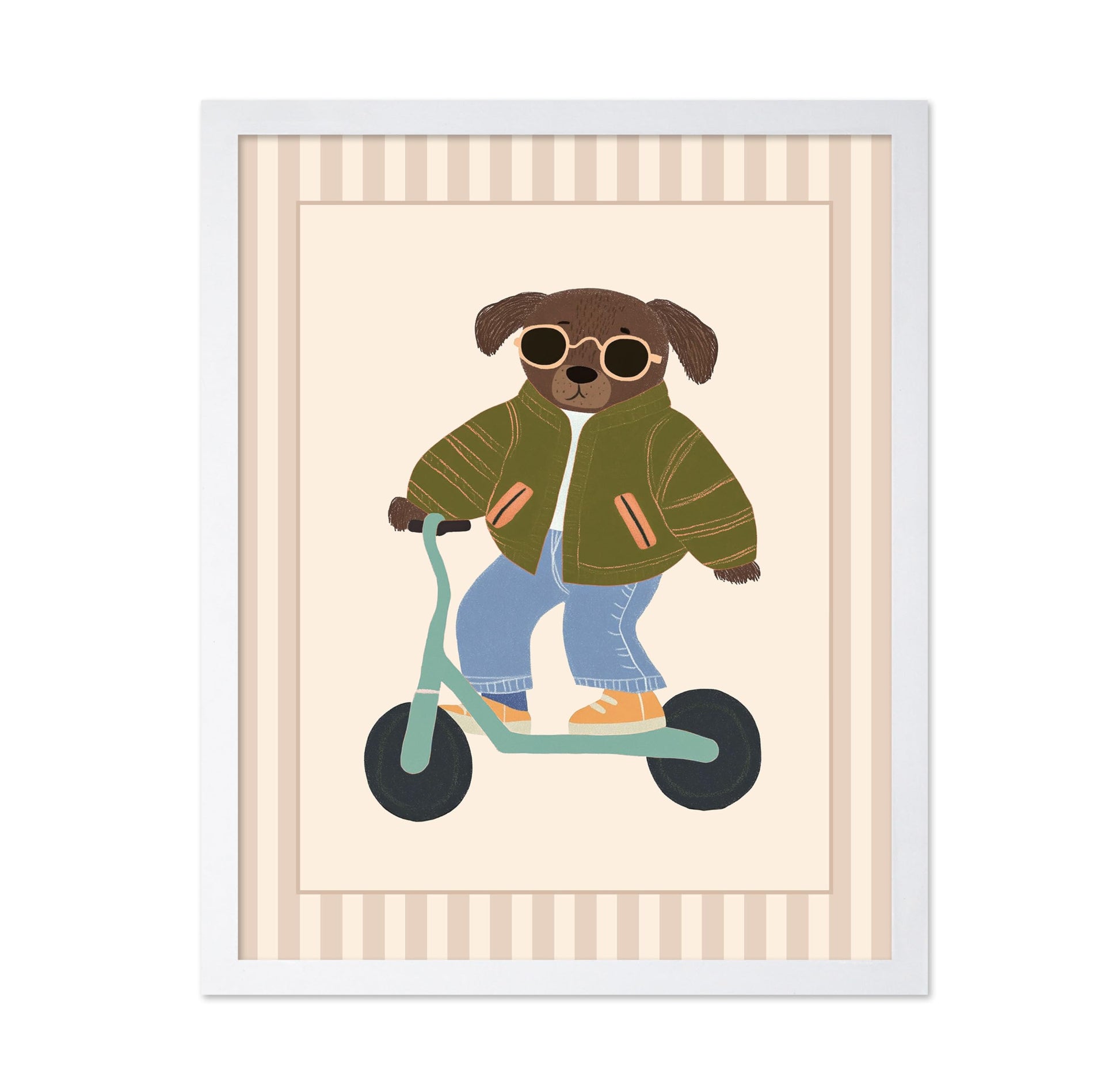 Dog on Scooter