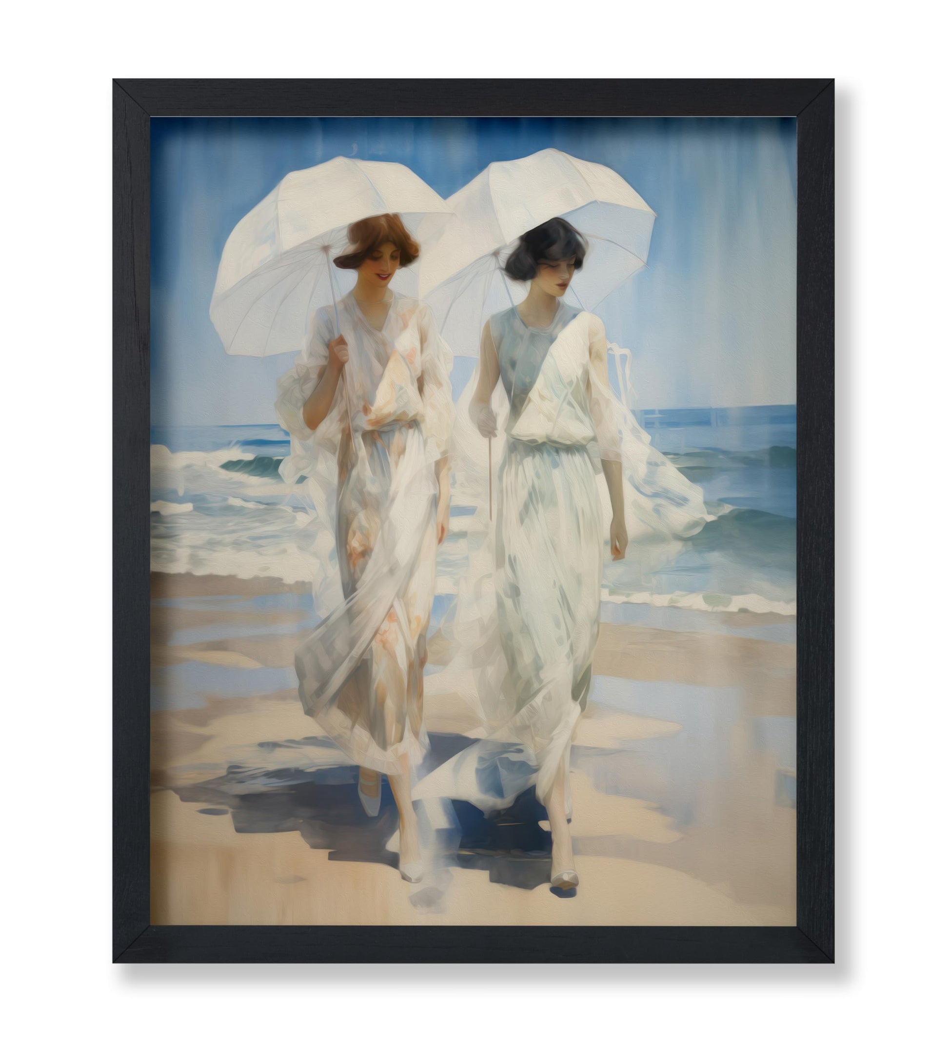 Women Walking on the Beach