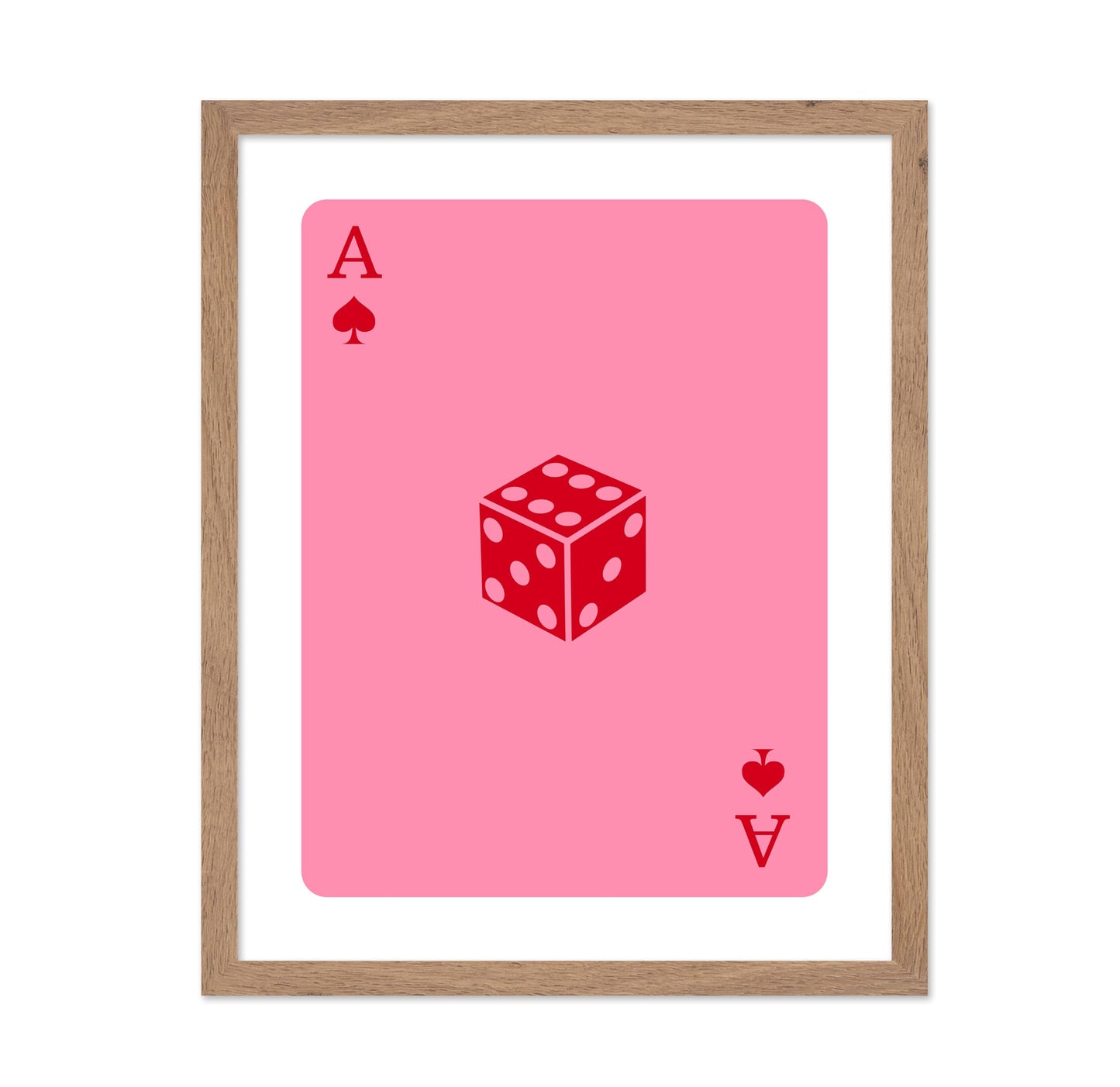 Pink Dice Ace of Spades