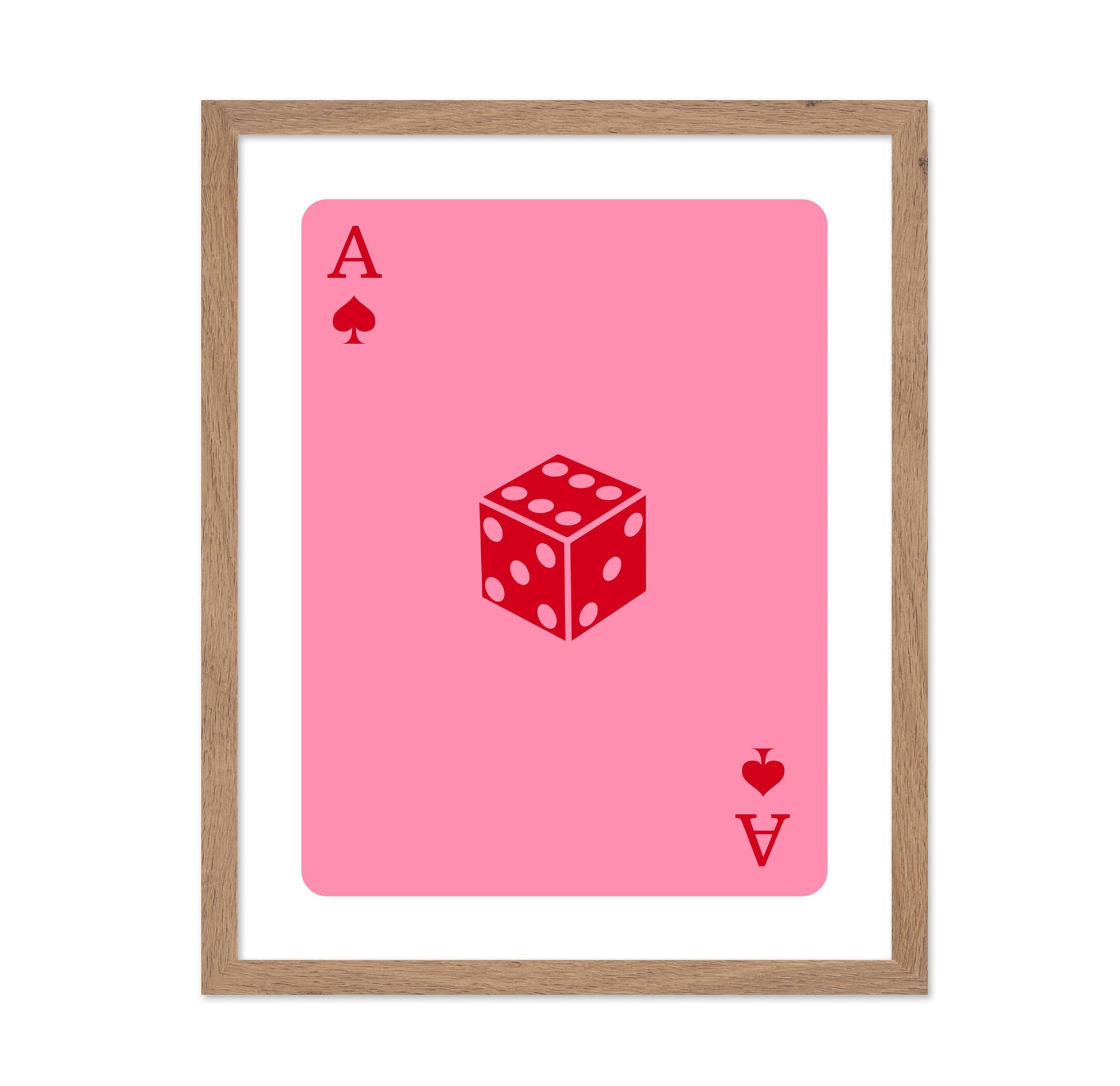 Pink Dice Ace of Spades