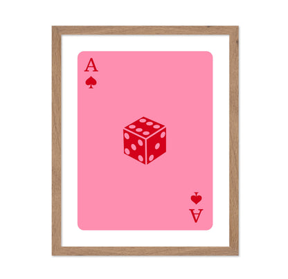 Pink Dice Ace of Spades
