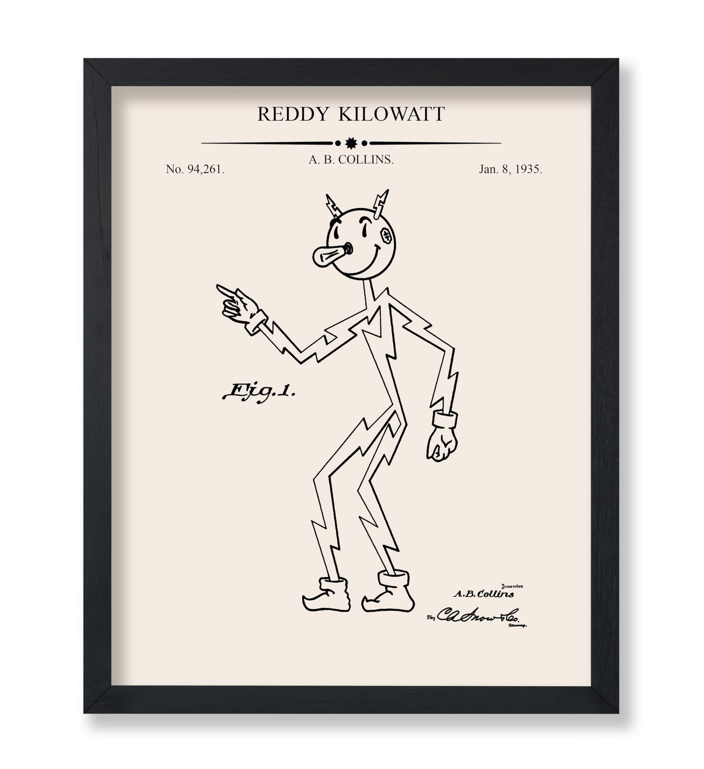 Reddy Kilowatt Blueprint