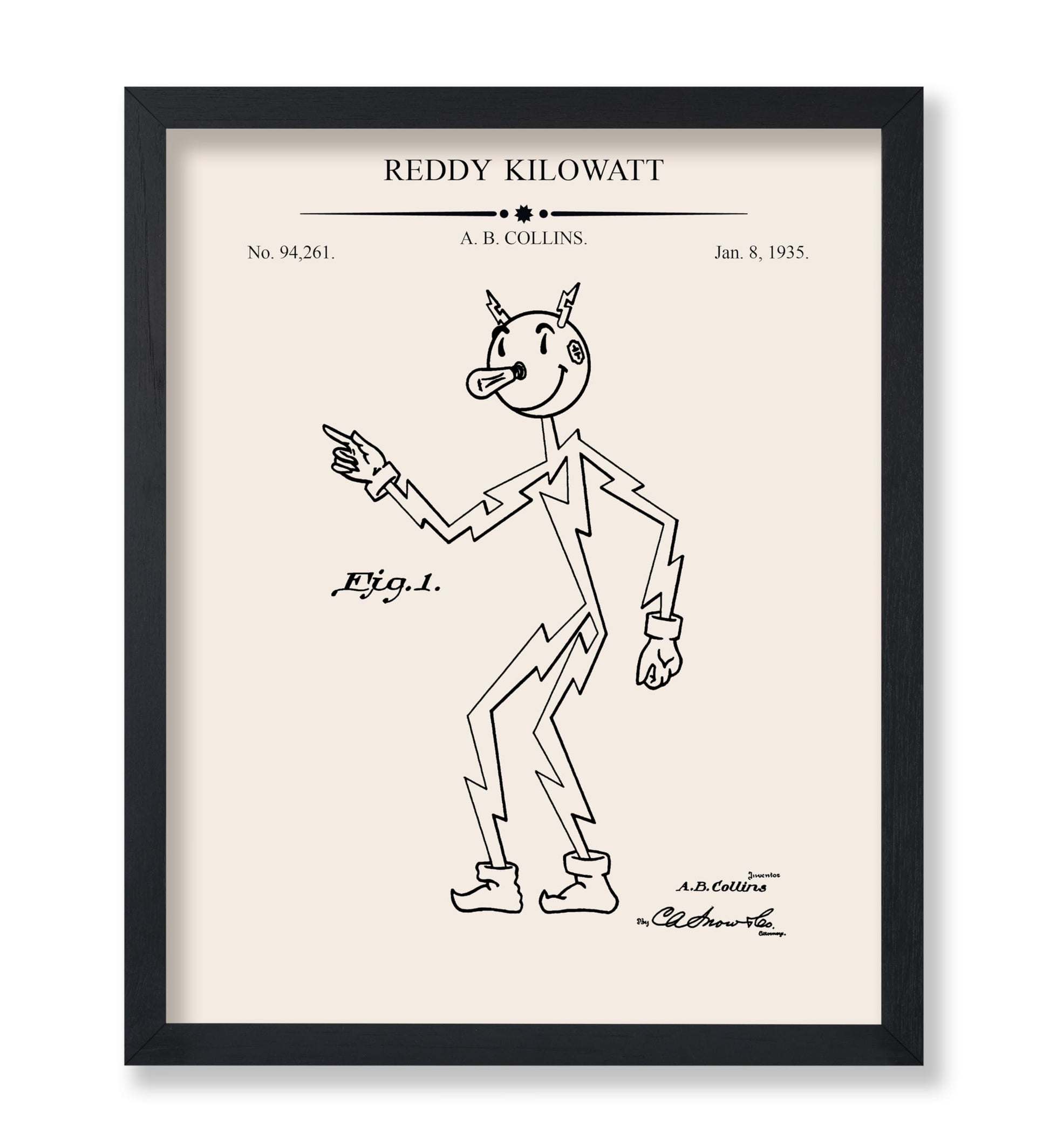 Reddy Kilowatt Blueprint