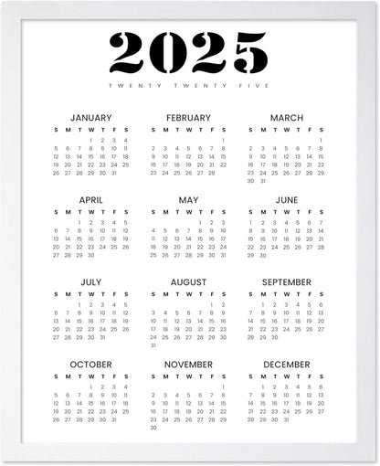 Year 2025 Calendar No1