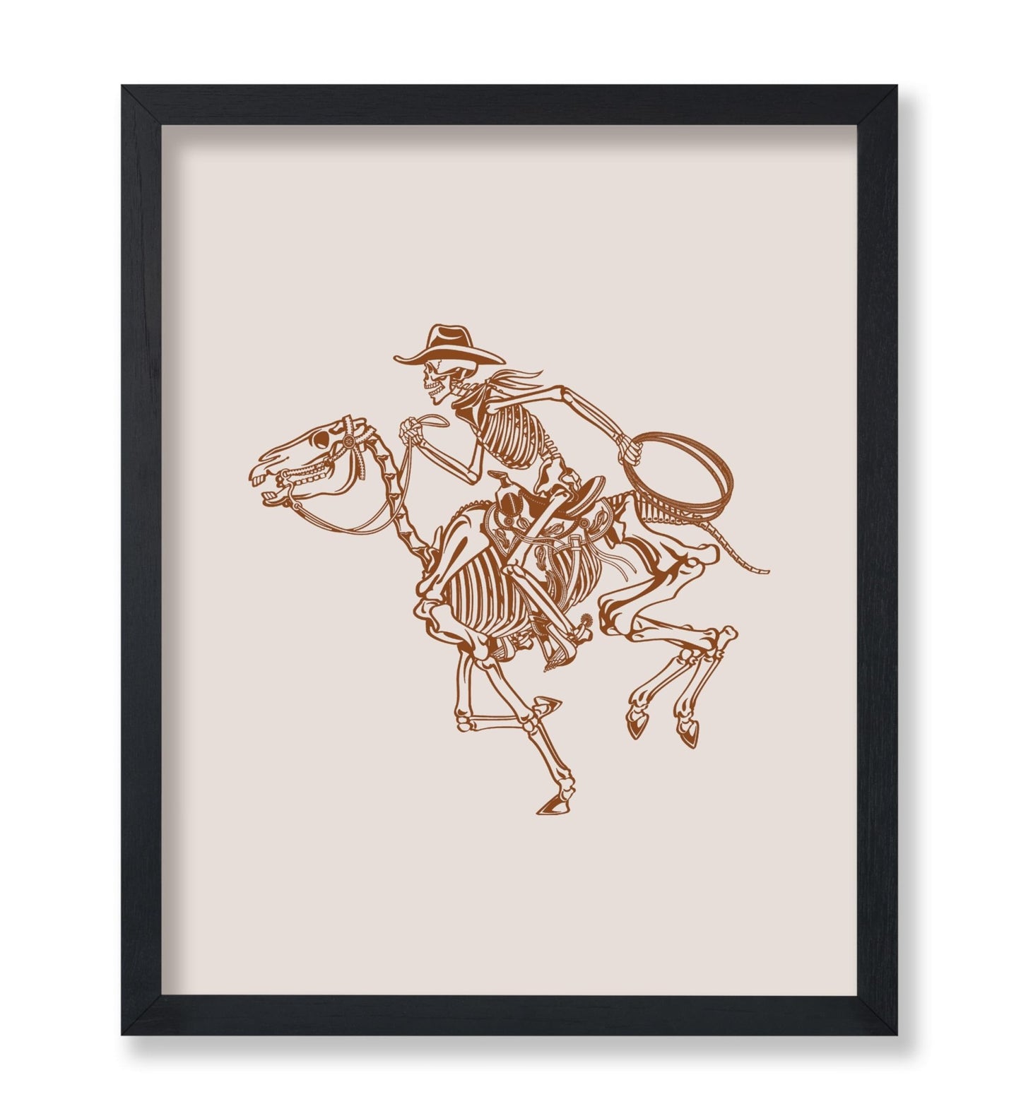 Brown Skeleton Cowboy