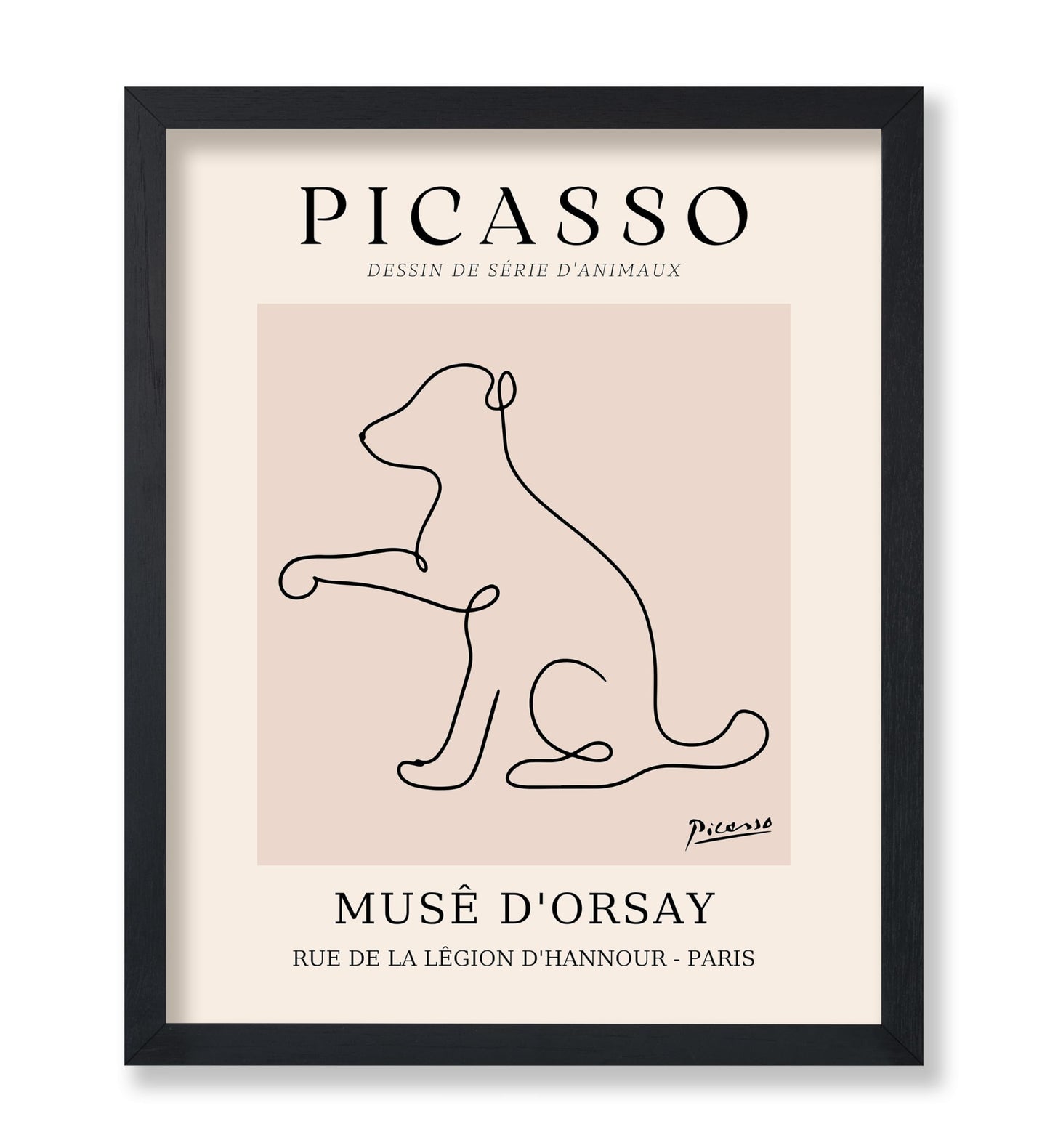 Picasso - One Line Dog Drawing