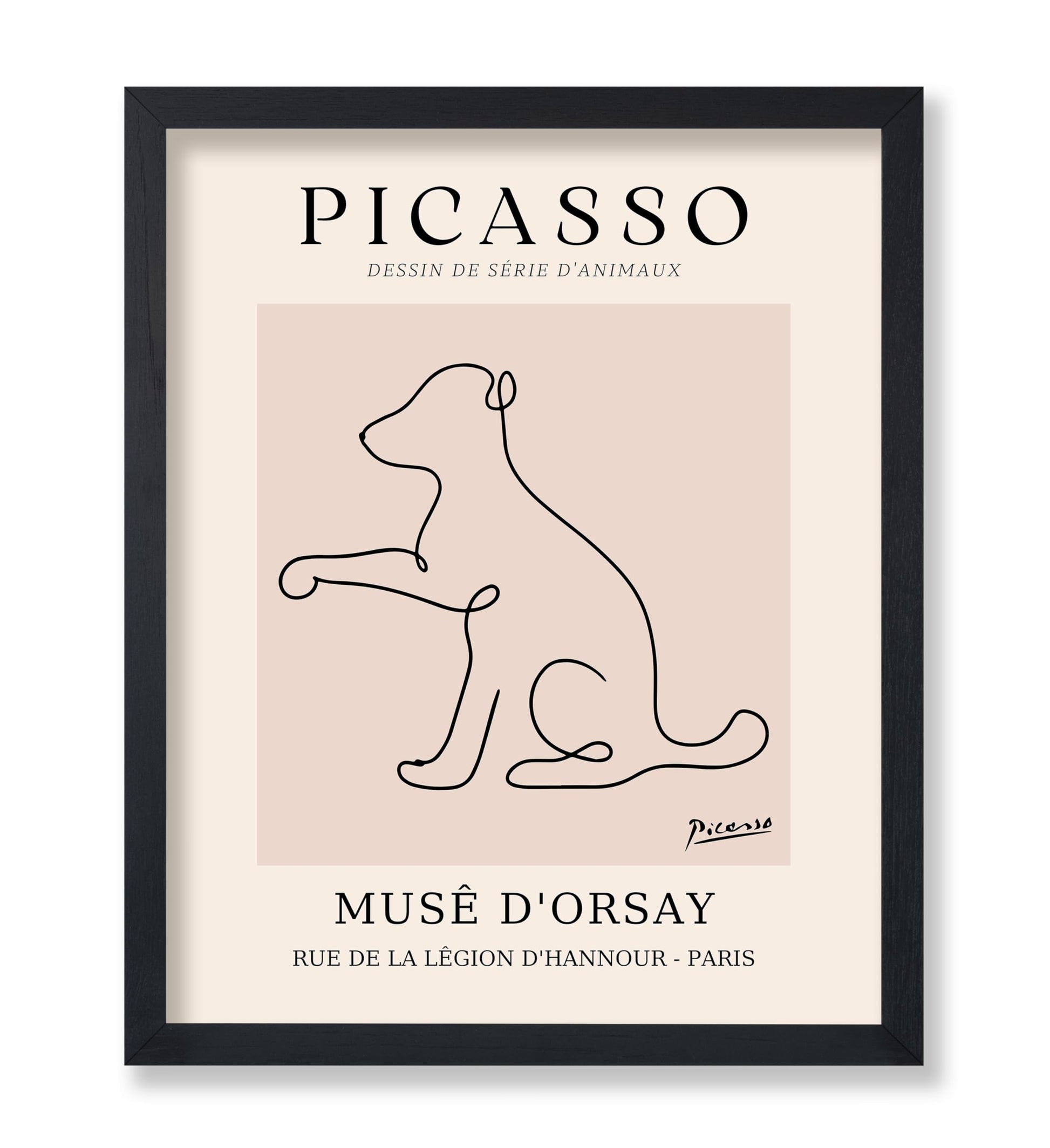 Picasso - One Line Dog Drawing