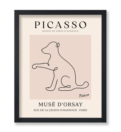 Picasso - One Line Dog Drawing