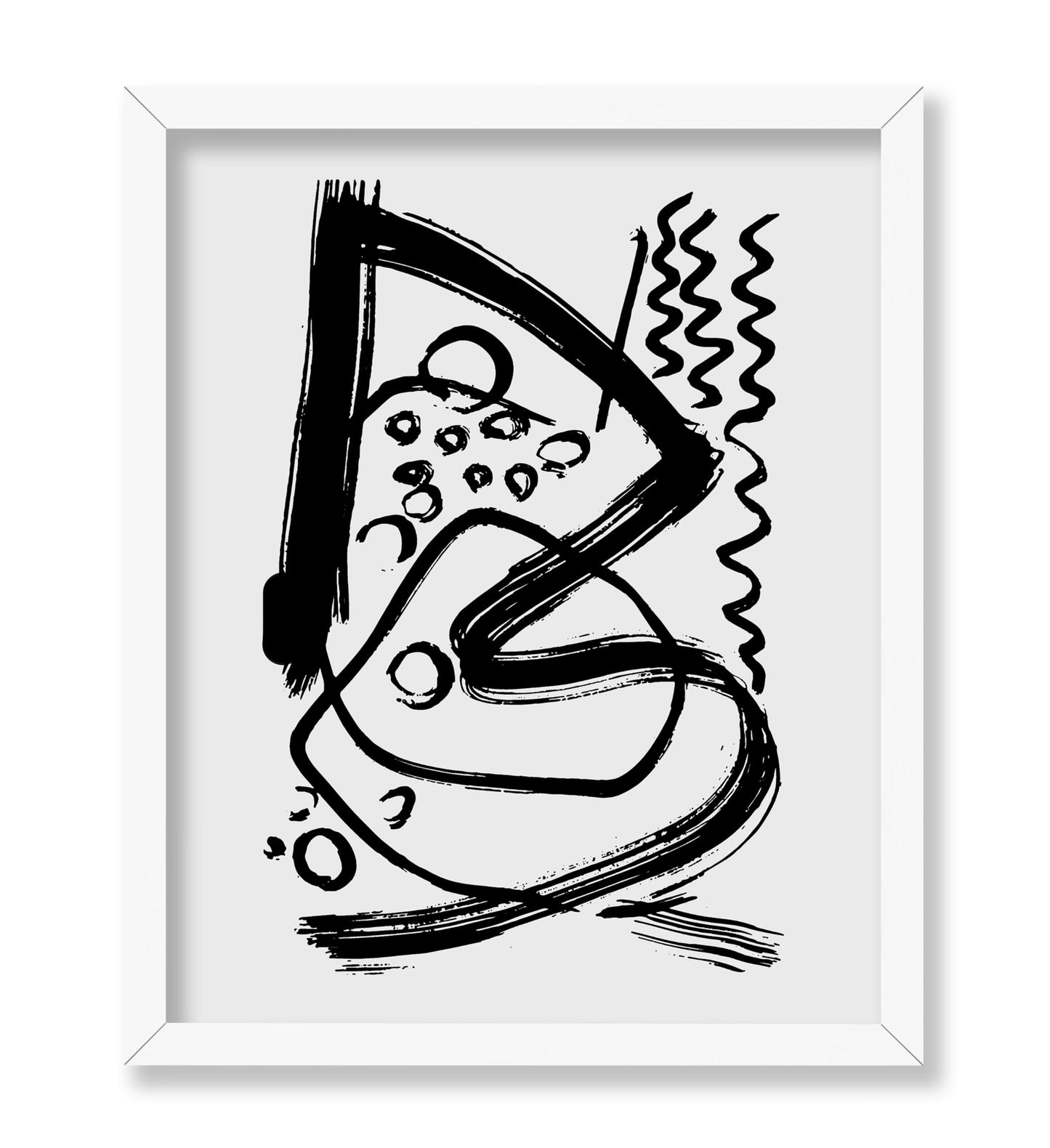 Black Brush Strokes No6