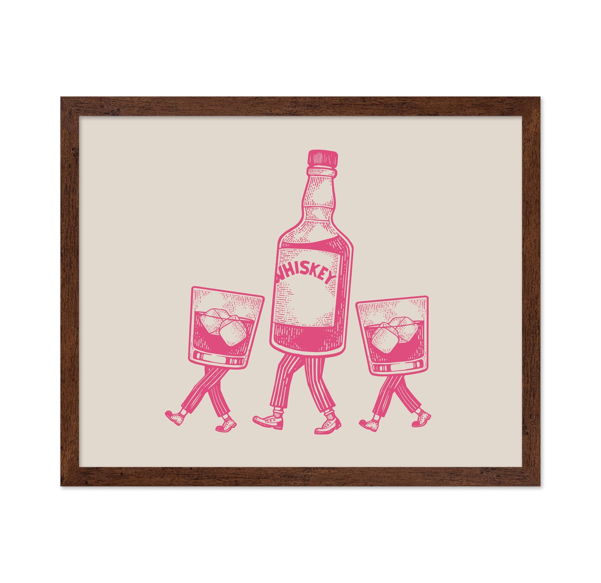 Whiskey Bottle and Iced Glass No4