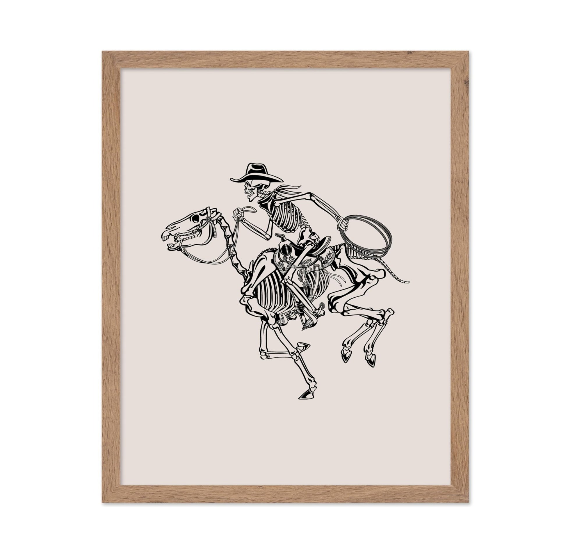 Beige Skeleton Cowboy