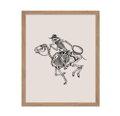 Beige Skeleton Cowboy