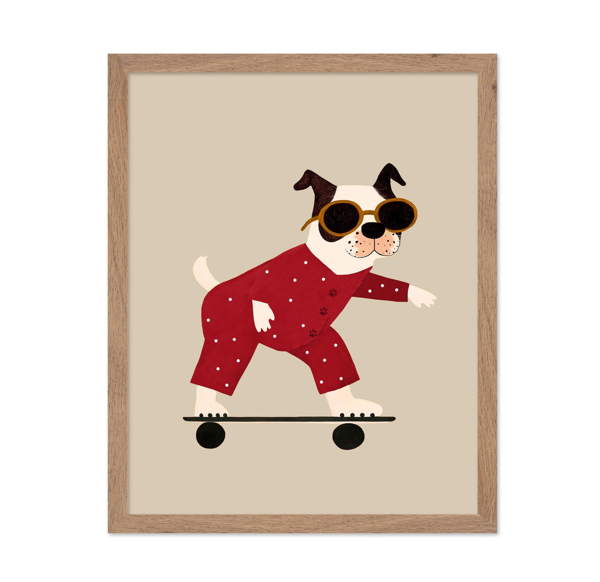 Skateboarding Dog No2