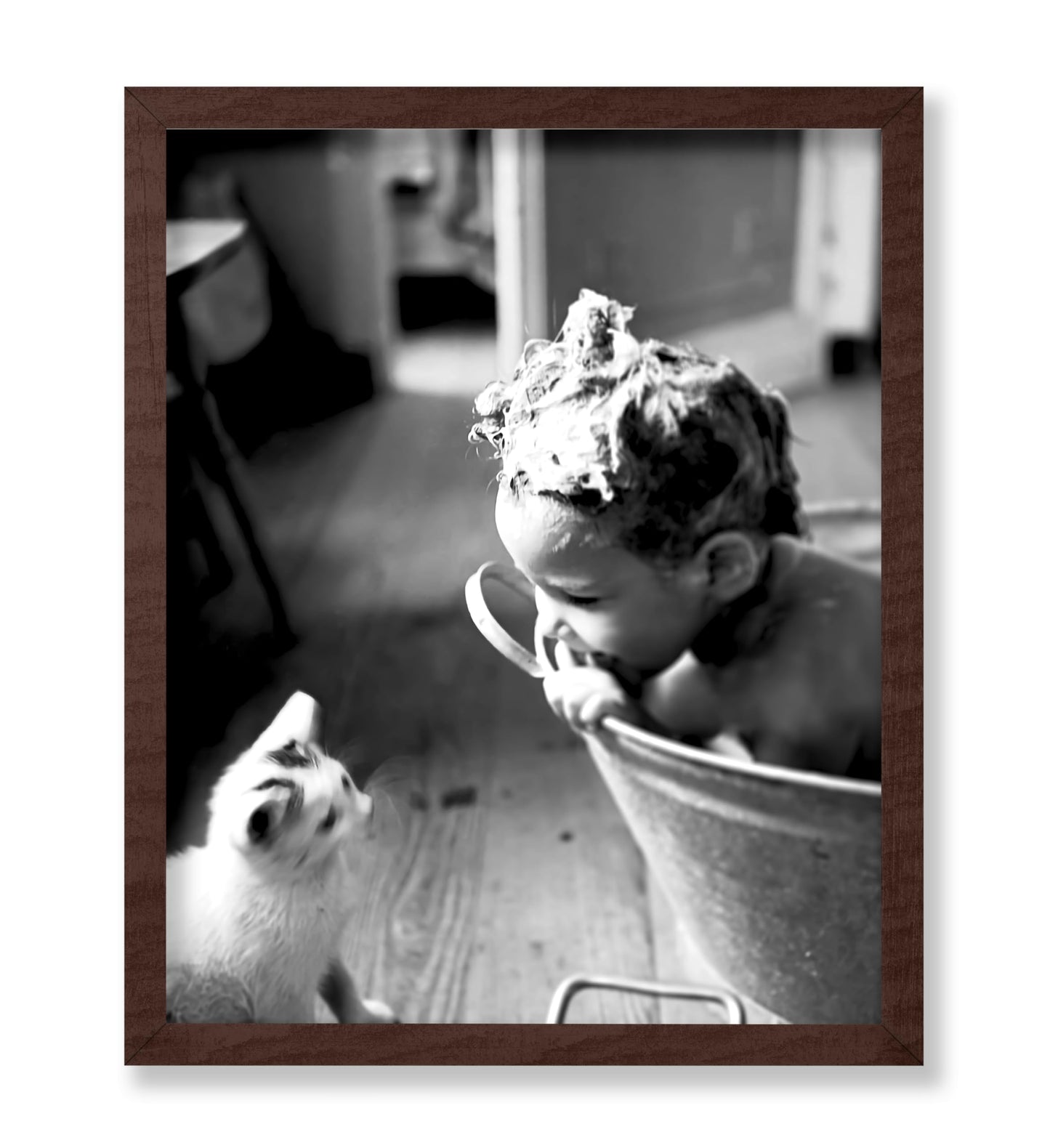 Little Boy & Cat