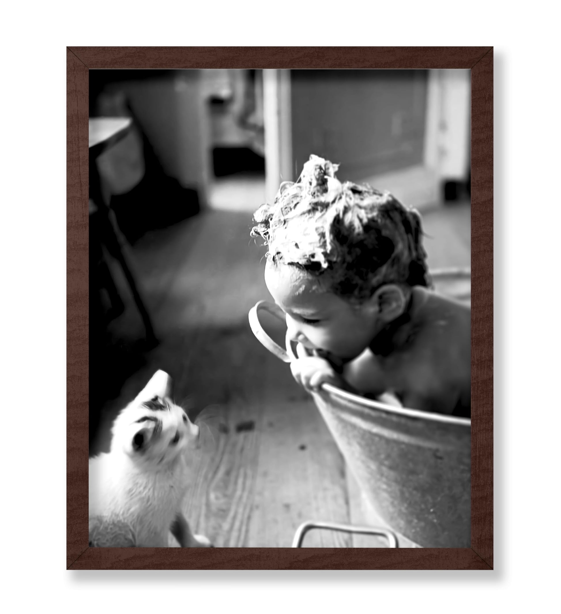 Little Boy & Cat