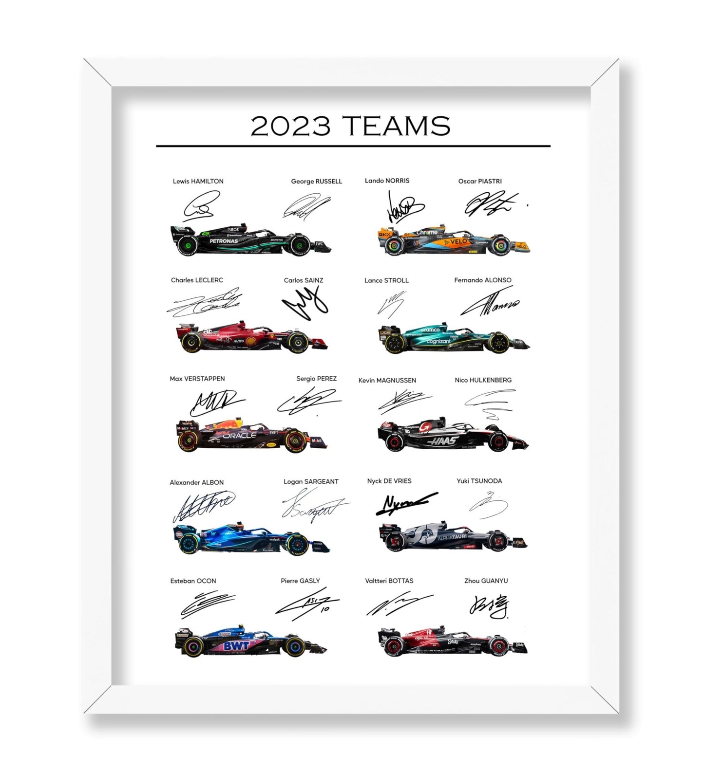 2023 Car Racing Teams