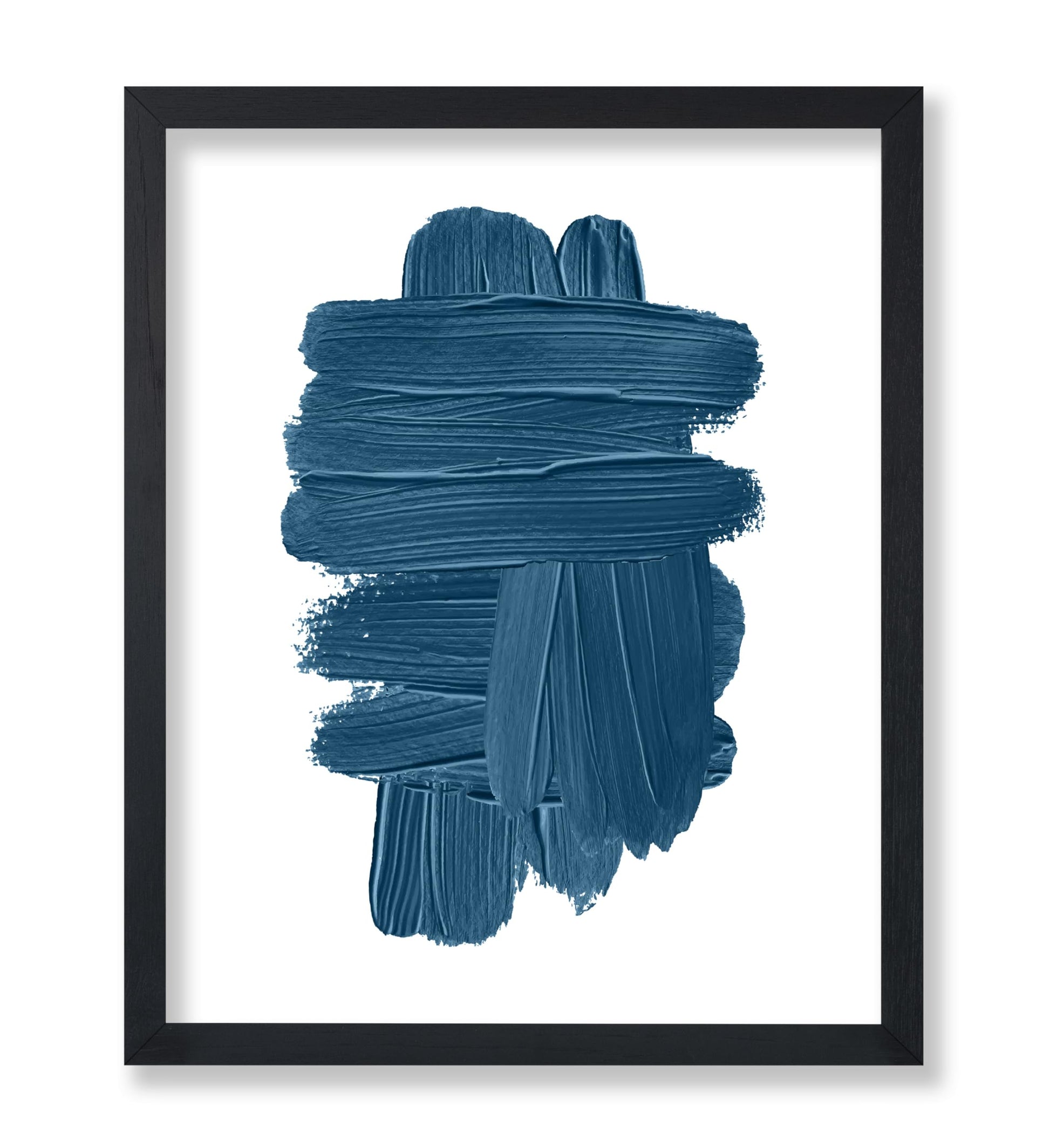 Blue Brush Strokes