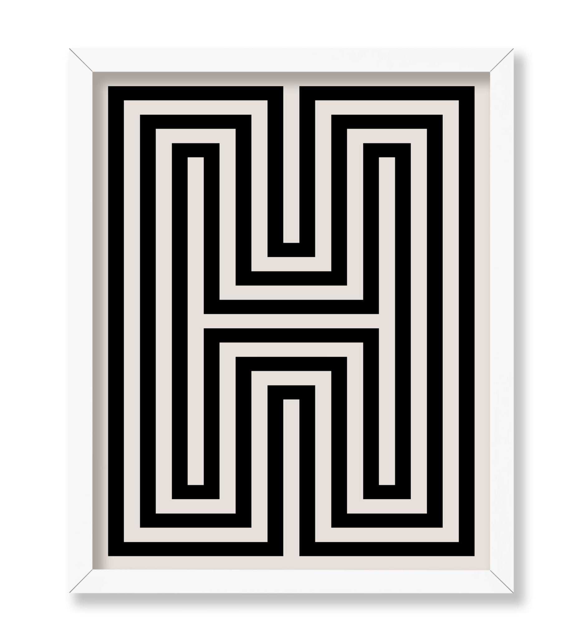 Abstract Letter H