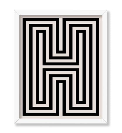 Abstract Letter H