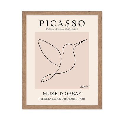 Picasso - One Line Hummingbird Drawing