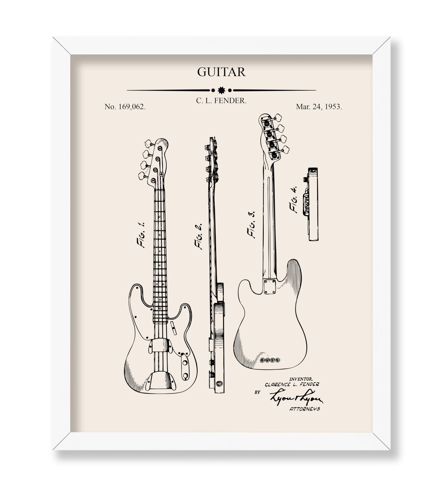 Electric Guitar Blueprint No1