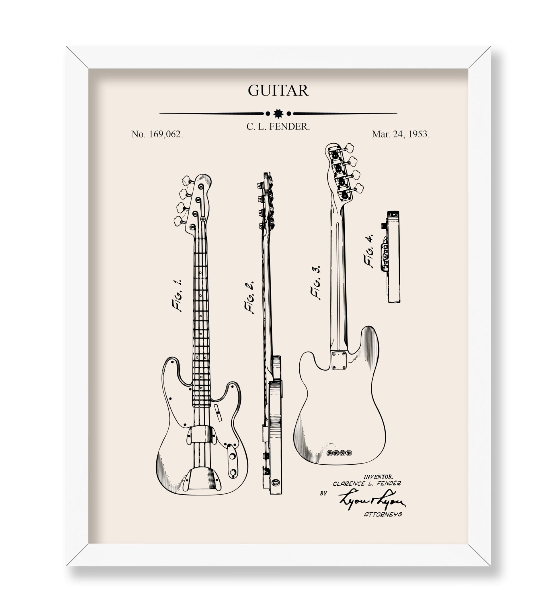 Electric Guitar Blueprint No1