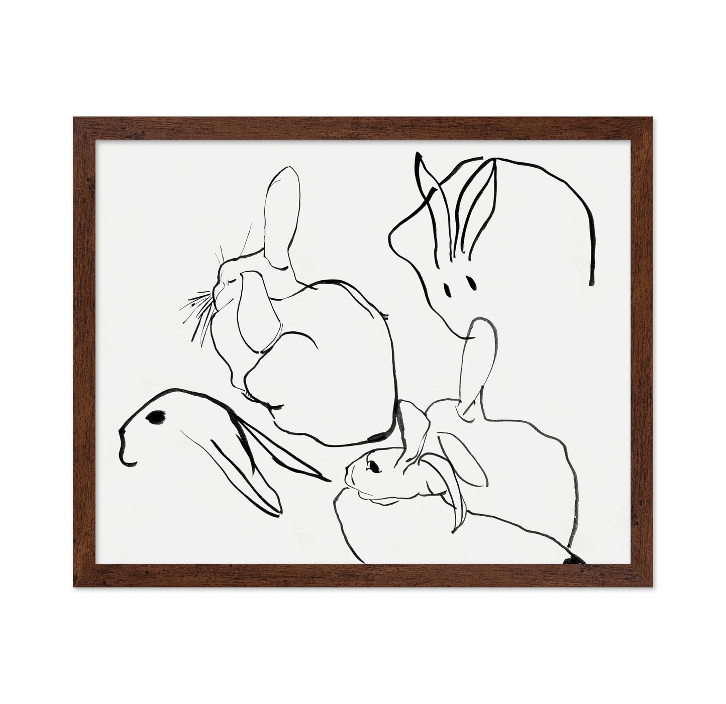 Line Drawing of Bunnies