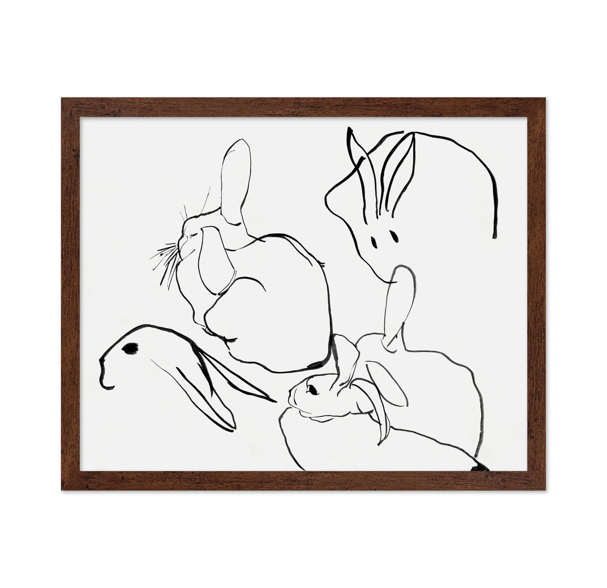 Line Drawing of Bunnies