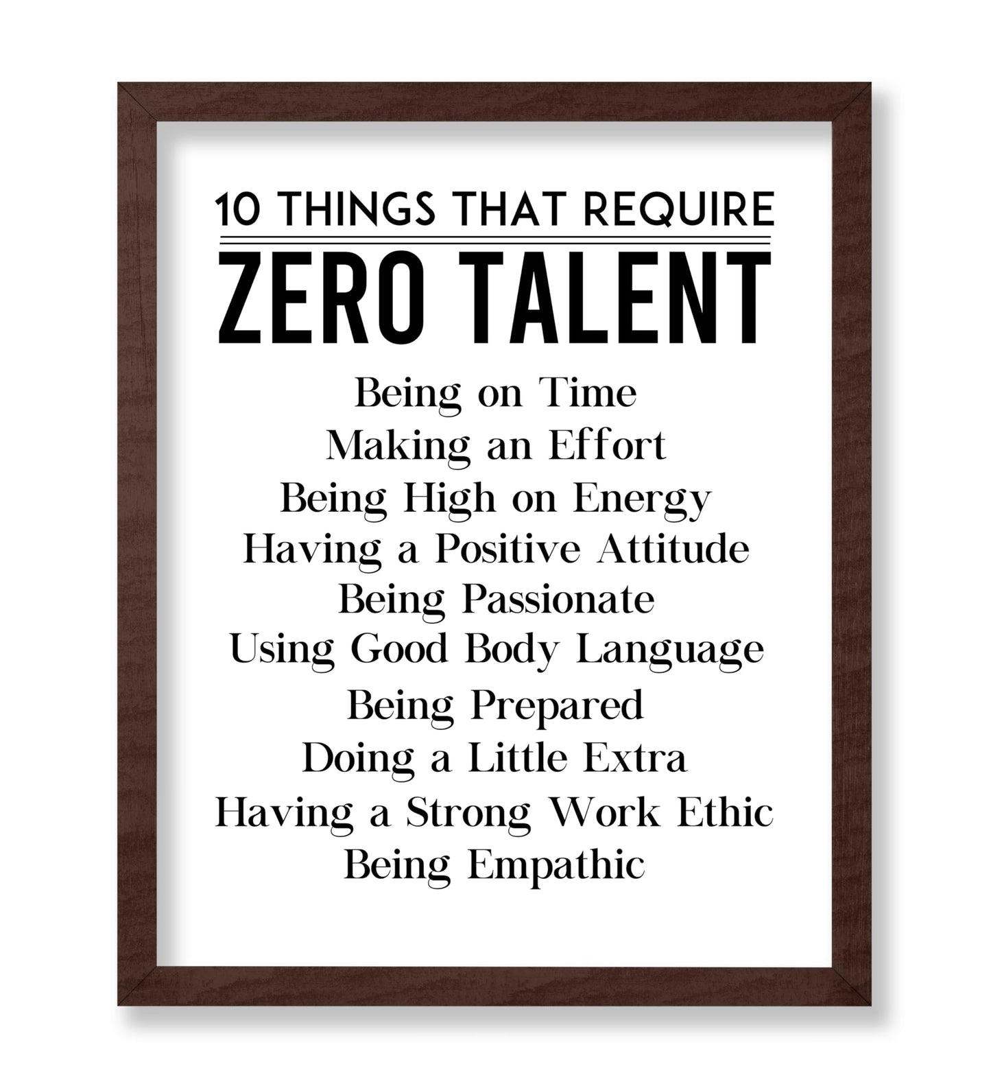 Things That Require 0 Talent