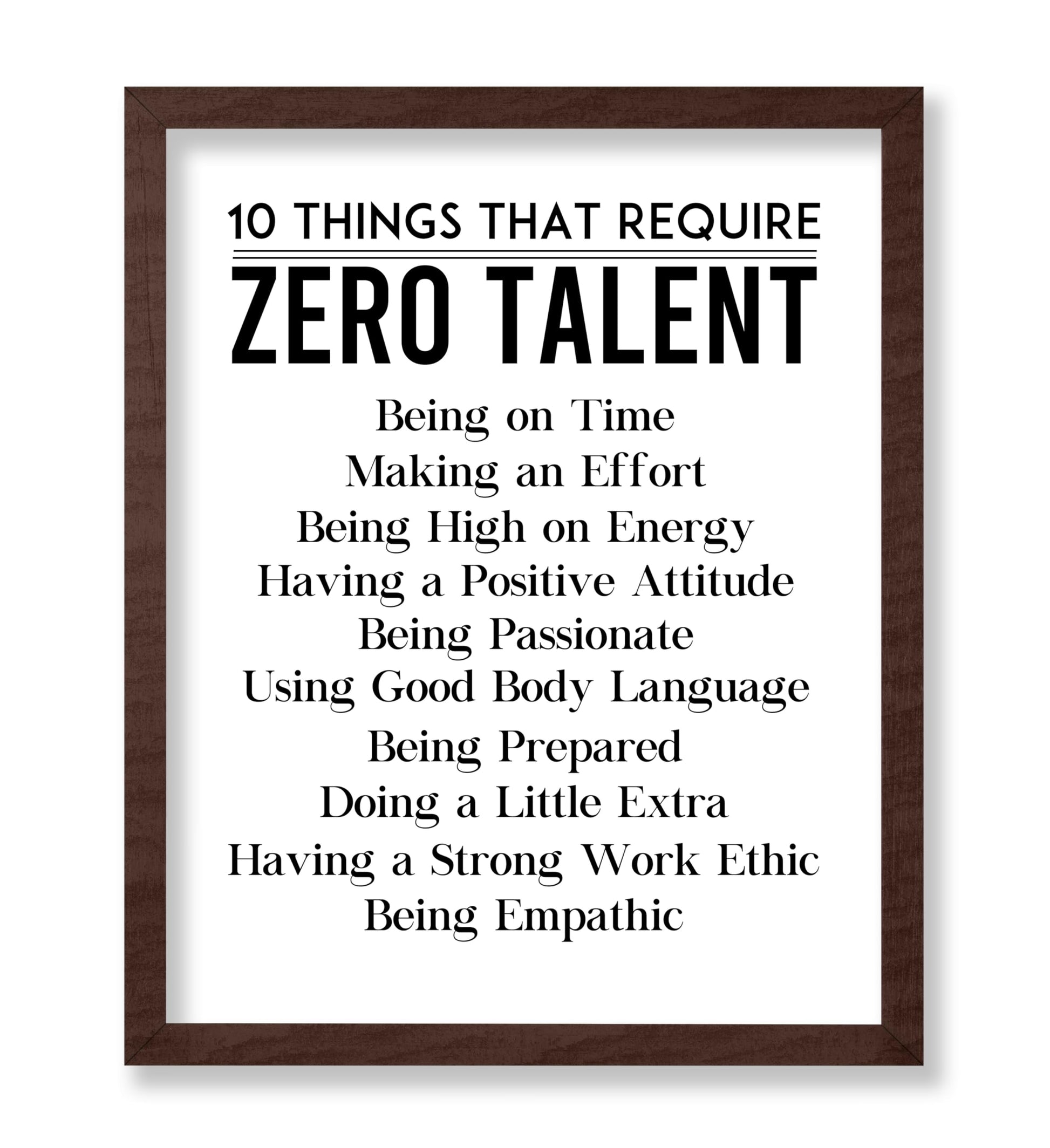 Things That Require 0 Talent