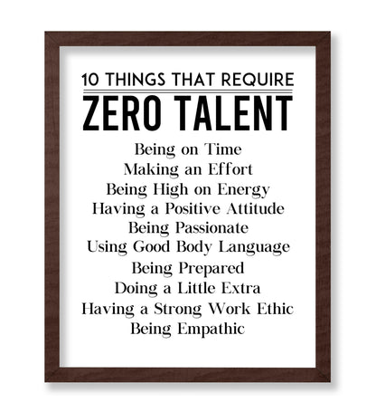 Things That Require 0 Talent