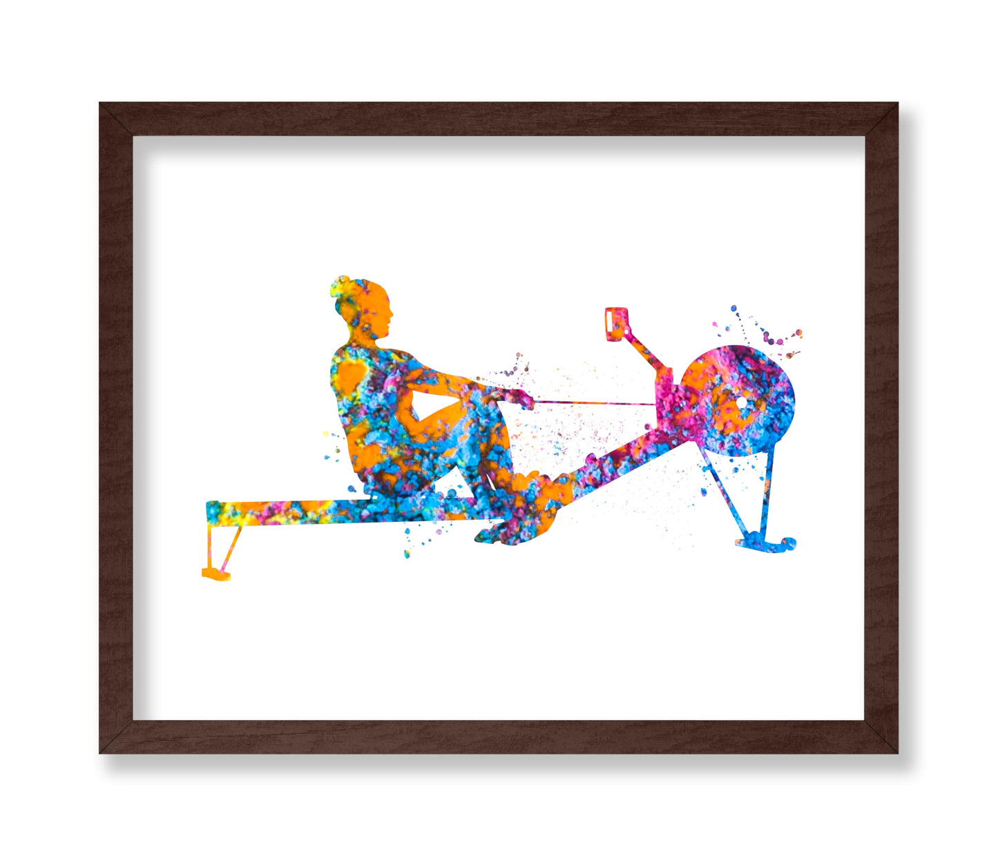 Watercolor Rowing
