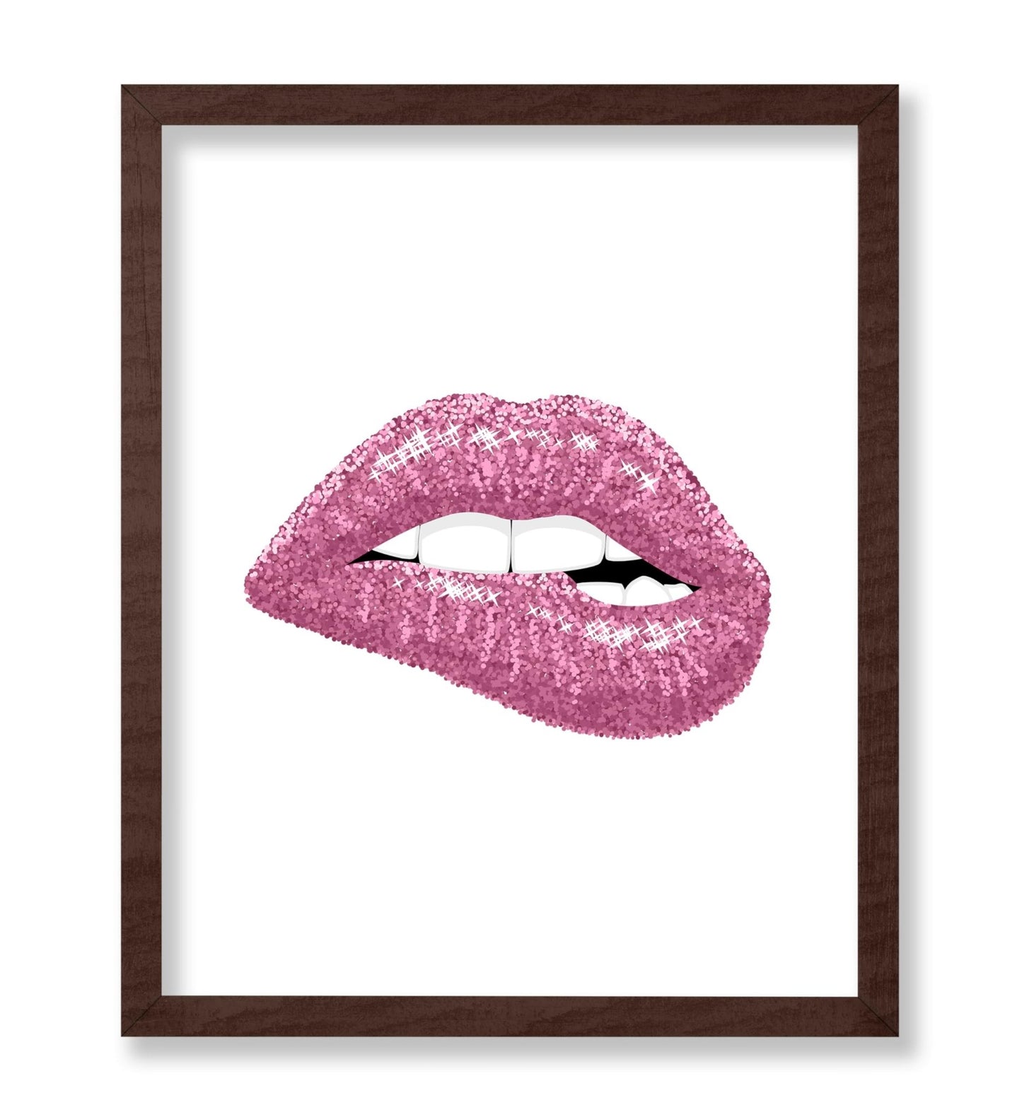 Pink Glitter Lip Bite