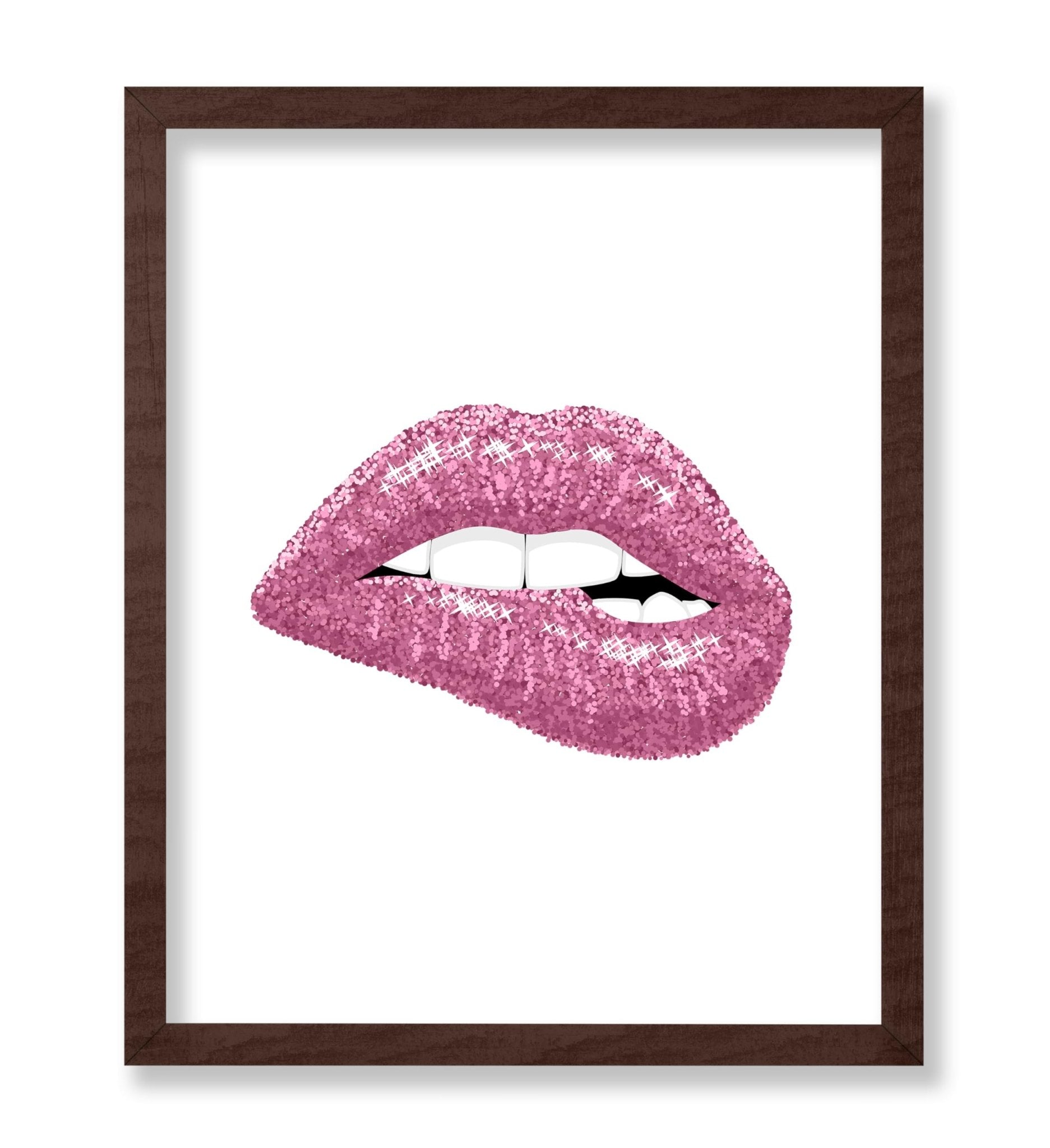 Pink Glitter Lip Bite