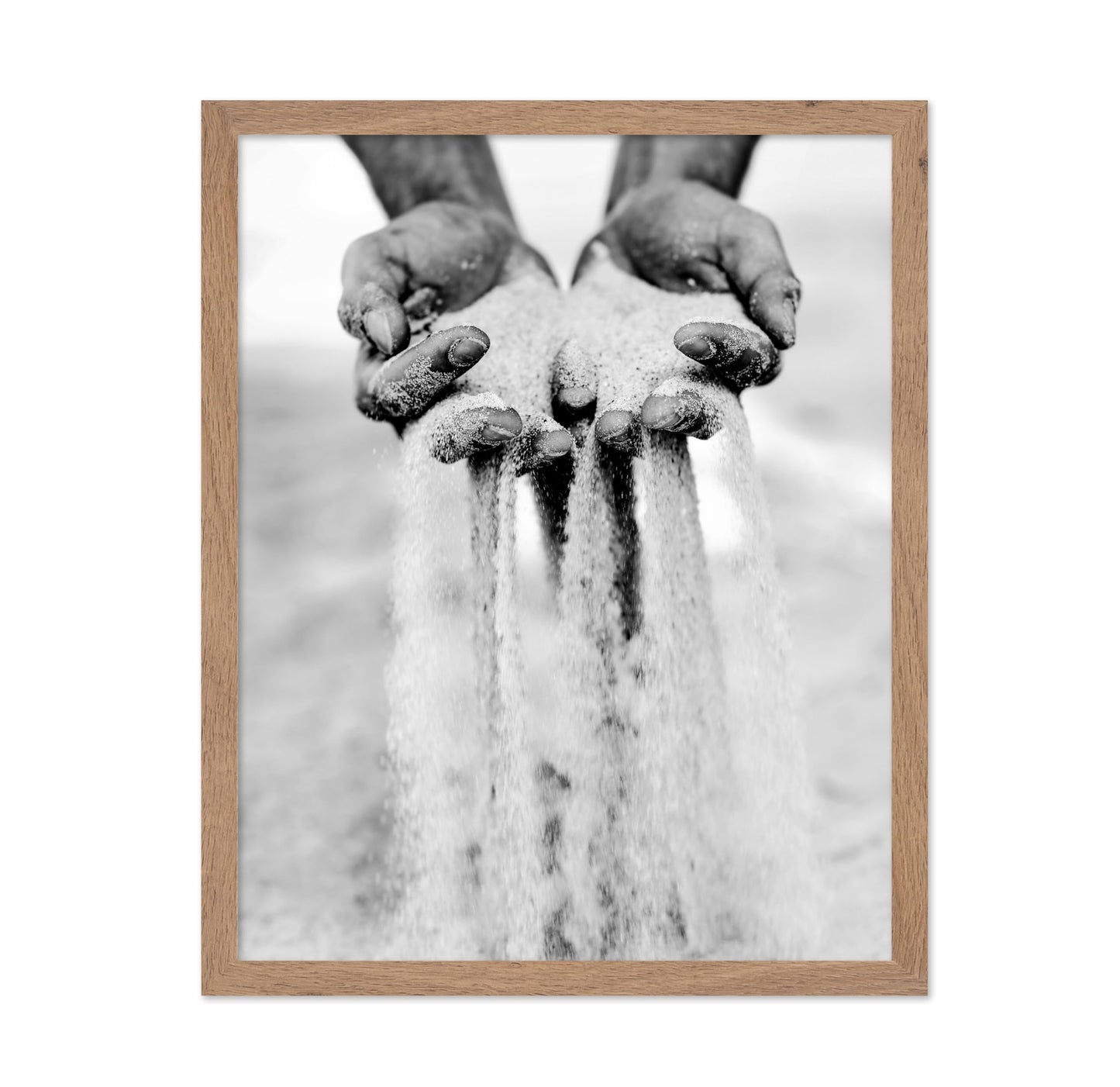 Sand Slipping Through Fingers