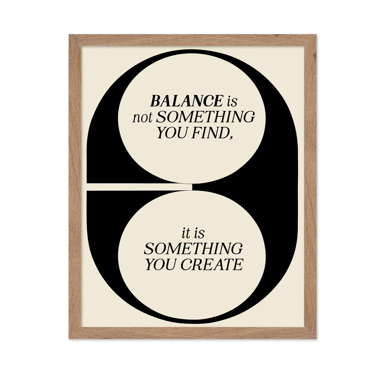Balance Is Not Something You Find