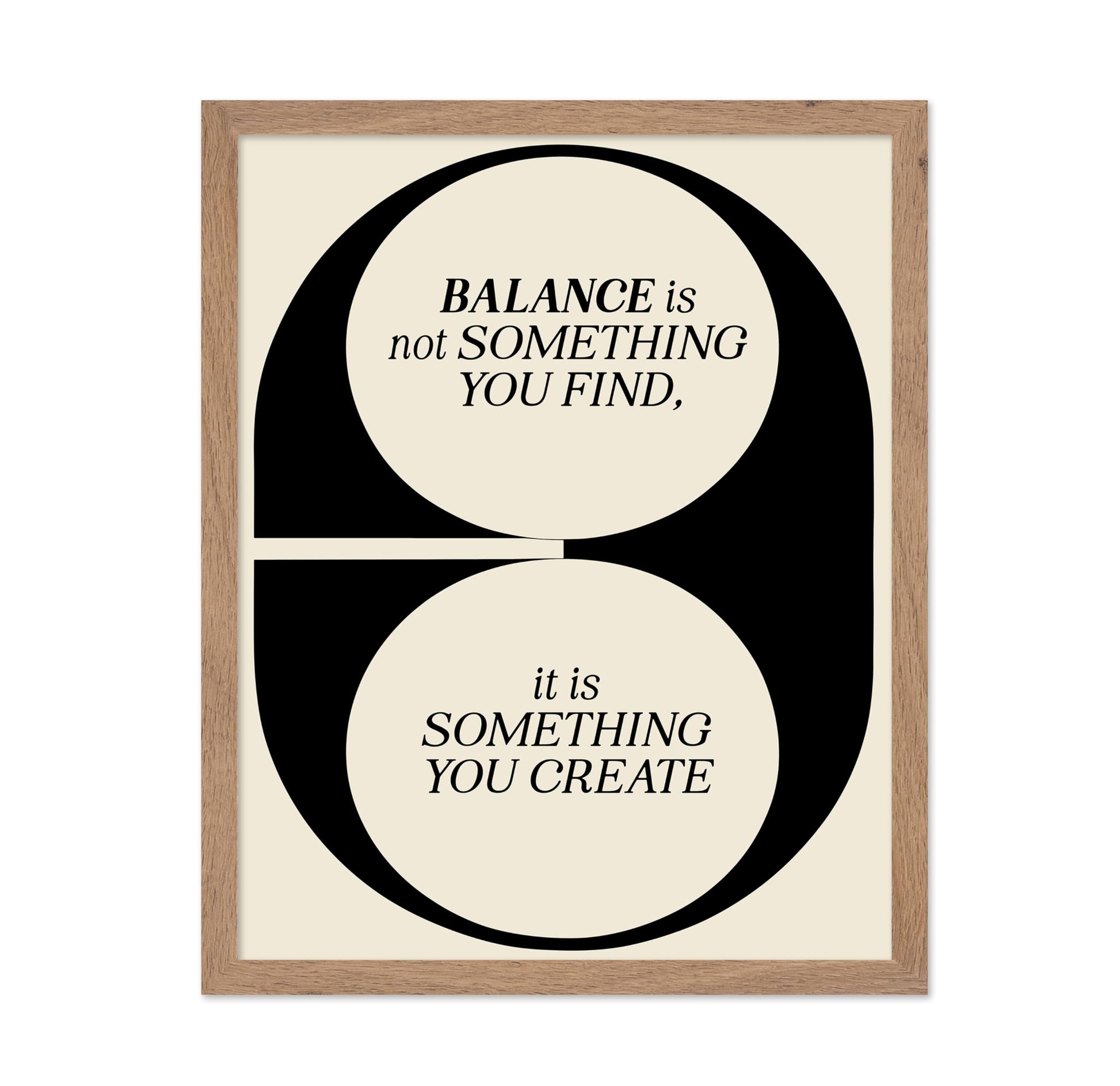 Balance Is Not Something You Find