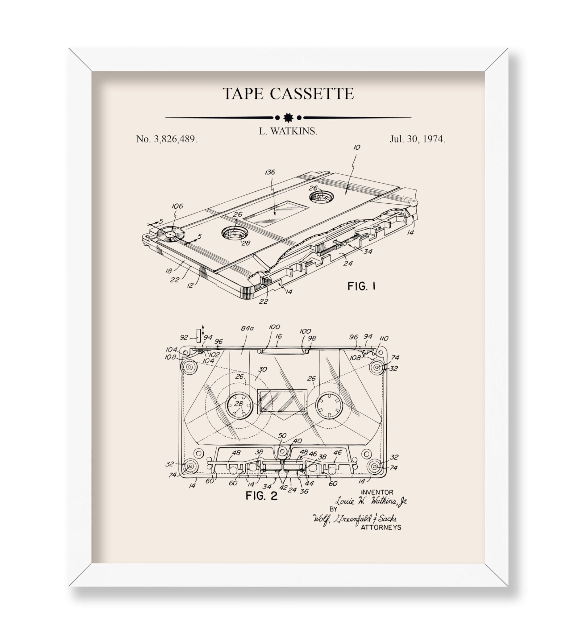 Cassette Tape Blueprint